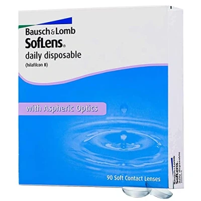Obrázek Bausch + Lomb SofLens Daily Disposable denní čočky, sférické kontaktní měkké, 90 kusů BC 8,6 mm / DIA 14, 2 +4, 25 dioptrií