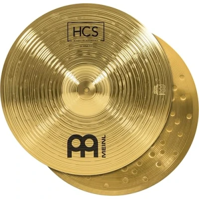 Obrázek Meinl Cymbals HCS Hihat — 14 palců (Video) bicí činely pár (35,56 cm) mosaz, tradiční povrchová úprava (HCS14H)