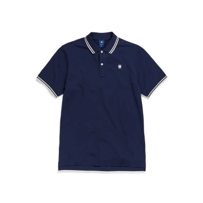 Obrázek G Star Dunda SLIM Stripe Polotričko, Muži, Velikost: Small, Sartho blue