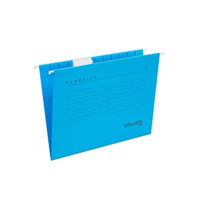 Obrázek Jalema 2652742600 Hängemappen Euroflex, Hängeregister DIN A4, seitlich offen, Sichtreiter, FSC® zertifiziert, 25er Packung, blau
