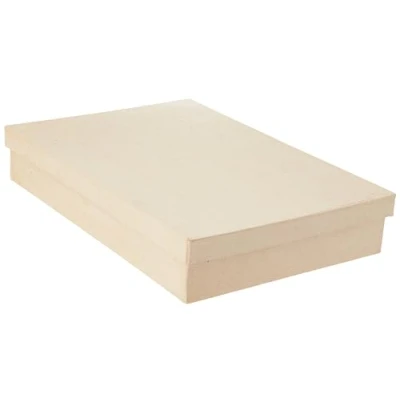 Obrázek Décopatch BT032O krabička / krabice z papírmaše ke zdobení, formát DIN A4 22X32X5,5 cm, kartonově hnědá, 1 kus