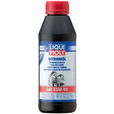Obrázek LIQUI MOLY Převodový olej (GL4) SAE 85W 90 500 ml převodovkový hydraulický výr. č.: 1403, bezbarvý