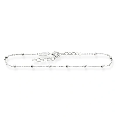 Obrázek Thomas Sabo Dámský řetízek na nohu, kuličky, sterlingové stříbro 925, AK0002 001 12 L27v, Stříbro, Kubická zirkonie