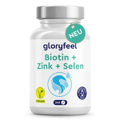 Obrázek Biotin + selen zinek na kůži, vlasy a nehty* o 40 % vyšší biologická dostupnost (zinkový chelát) malé, snadno spolknuté tablety (240 kusů) velmi dobře snášené 100% veganské laboratorně