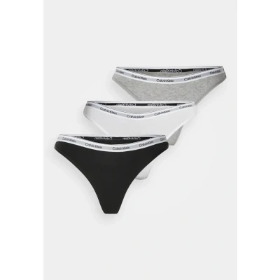 Obrázek Calvin Klein Underwear Thong 3 PACK Tanga, Ženy, Velikost: Small, Schwarz