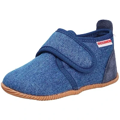Obrázek GIESSWEIN Unisex dětské štrasové pantofle Slim Fit vysoké domácí boty, Džínová