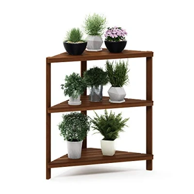 Obrázek Furinno Tioman Outdoor Eckregal in Teaköl, Natur, 39,62 x 83,57 90,17 cm