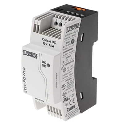 Obrázek Phoenix Contact STEP PS/1AC/12DC/1. 5 fáze taktované DIN kolejnice napájecí zdroj 18 W, 85 → 264 V ac, 12 dc / 1. 5A