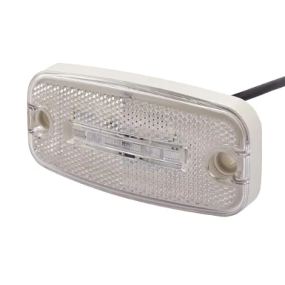 Obrázek HELLA 2PG 345 600 401 Positionsleuchte Begrenzungsleuchte Anhänger Wohnwagen LED 24V Anbau/Schraubanschluss ADR/GGVS Kabel: 500mm Stecker: offene Kabelenden vorne Menge: 1