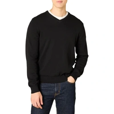 Obrázek Amazon Essentials Herren Pullover mit V Ausschnitt (in Übergröße erhältlich), Schwarz, XS