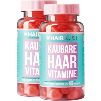 Obrázek HAIR BURST vitamíny pro rychlý růst vlasů a proti vypadávání vlasů, balení po 2 ks vysoká dávka s biotinem, A, B5, B6, B12, C, E, selen zinek testované složky 120