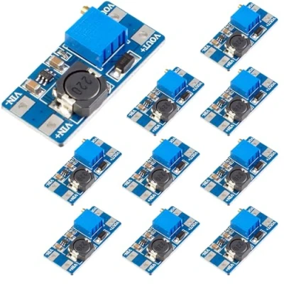 Obrázek GERUI 10 kusů DC Step Up Boost Converter 2V 24V až 5V 28V měnič napětí 2 a 5 V 9 12 28 Nastavitelný konvertor síťový zdroj Power Module kompatibilní s Arduino