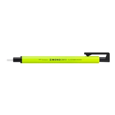 Obrázek Tombow Präzisionsradierer MONO zero neon gelb, nachfüllbar, pvc frei, latexfrei, runde Spitze, Durchmesser 2,3 mm [EH KUR53]