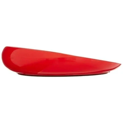 Obrázek Sammons Preston Red mísa, mísa na vyčerpávání 8&quot; Scooper Bowl pro seniory a zdravotně postižené, talíře s pryžovou polstrovanou dnem nezávislé jídlo, pomůcka domácí krmivo