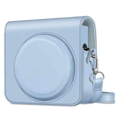 Obrázek Fintie Pouzdro pro fotoaparát s okamžitým snímkem Fujifilm Instax Square SQ1 / SQ40 Prémiové ochranné Cestovní Taška na Kryt odnímatelným popruhem,, modrá,