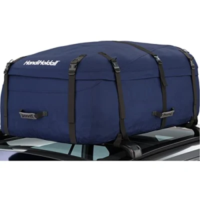 Obrázek HandiWorld HandiHoldall velký 330 litrů měkký střešní box skládací taška odolná proti povětrnostním vlivům s pevným dnem námořnická modrá