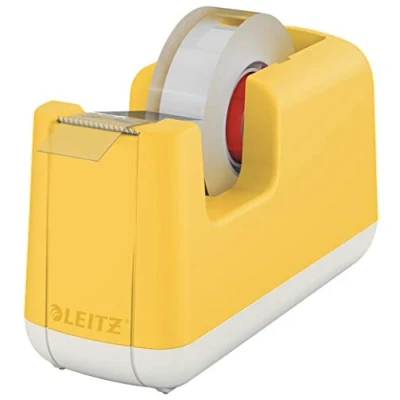 Obrázek Leitz Klebeband Tischabroller, Stabiler Stand, Klebebandabroller inkl. Klebeband, Warmes Gelb, Cosy Serie, 53670019