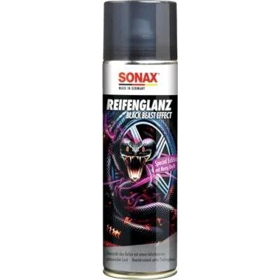 Obrázek SONAX Lesk pneumatik speciální edice (500 ml) pečuje a chrání pneumatiky při pravidelném používání před prasklinami, předčasným stárnutím vyblednutím č. výr. 04344000