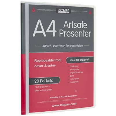 Obrázek Artcare Künstlermappe (15703010 31 x 2 24 cm A4 Synthetik Material Artsafe Presenter, transparent