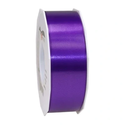 Obrázek C.E. PATTBERG Geschenkband violett, 91 Meter Ringelband 40 mm zum Basteln, Dekorieren &amp; Verpacken von Geschenken zu jedem Anlass