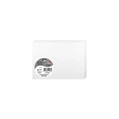 Obrázek Clairefontaine 12585C balení s 25 obálkami pylu, složený, formát C6 11 x 15,50 cm, 210 g, ideální pro vaše pozvánky a korespondenci, bílá perleť, 1