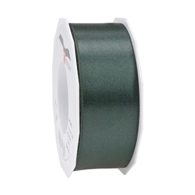 Obrázek PRÄSENT C.E. Pattberg Satin tannengrün, 25 m Satinband zum Einpacken von Geschenken, 40 mm Breite, Geschenkband Dekorieren &amp; Basteln, Dekoband, Anlass