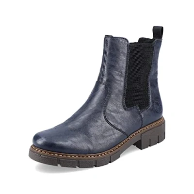 Obrázek Rieker dámské kotníkové boty Chelsea Boots Z3561, kozačky, modrá 14