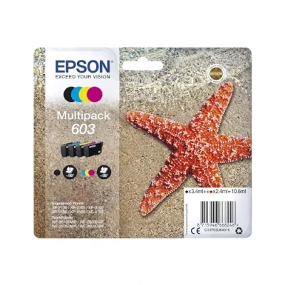 Obrázek Epson Originální 603 inkoust mořská hvězdice multipack 4 barevné Standard, WF 2820DWF 2830DWF 2840DWF 2850DWF XP 2100 2150 3100 3150 4100 4150, ReadyPrint Flex Tarife