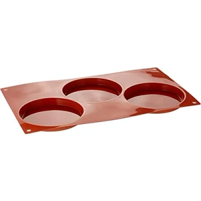 Obrázek Silikomart 20.042.00.0060 SF 042 DISCO PER BISCOTTI SILICONE MOULD ø103 H 20 mm, terakota