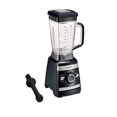 Obrázek Bosch Stojací mixér VitaBoost MMBH6P6B, nůž z ušlechtilé oceli se 6 čepelemi, 2,5l tritanová mixovací nádoba, stopka, automatických programů, kniha receptů, bez BPA, snadné čištění, 45 000 ot/min,
