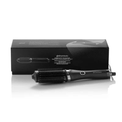 Obrázek ghd Kartáč na vysoušeč vlasů Duet Blowdry v černé barvě fénování bez poškození teplem, 3x větší objem, 24 hodin trvající výsledky pro všechny typy