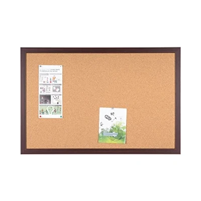 Obrázek Bi Office Earth korková tabule s rámem Prime MDF, třešně, ekologická nástěnka vrstvou přírodního korku, 60 x 45 cm