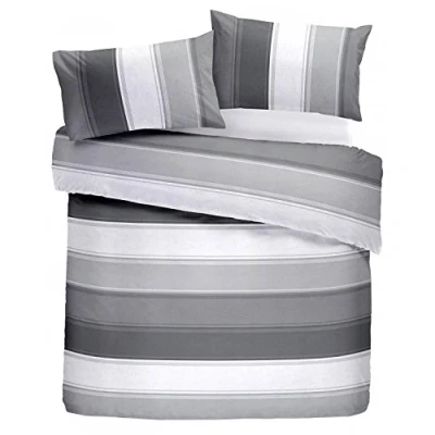 Obrázek Fusion Bettbezug und Kissenbezug, 52% Polyester, 48% Baumwolle, grau, Einzelbett