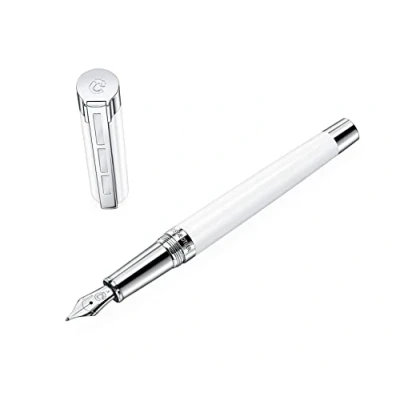Obrázek STAEDTLER Initium Resina plnicí pero, bílá ušlechtilá pryskyřice, F, Made in Germany, s ušlechtilým dárkovým obalem, 9PB110F