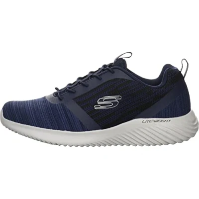 Obrázek Skechers Pánské Bounder Sneaker, Navy Mesh Pu Trim
