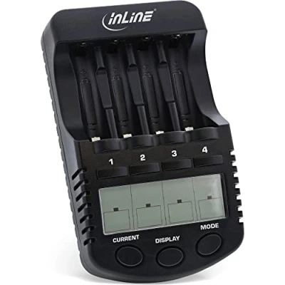 Obrázek InLine 01287 Premium rychlonabíječka, NiCd+NiMH AA a AAA, až 1000 mA