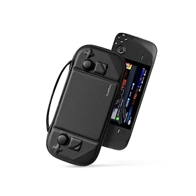 Obrázek tomtoc Slim obal Case pro Steam Deck/Steam Deck OLED, kompletní ochrana taška cestovní tvrdá skořepina kompaktní ochranné pouzdro konzolu Steamdeck, černý