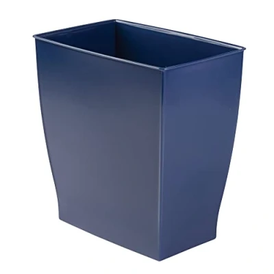 Obrázek Odpadkový koš iDesign 64773EU Mono obdélníkový, 28,4 x 18,9 30,3 cm, námořnická modrá, plast