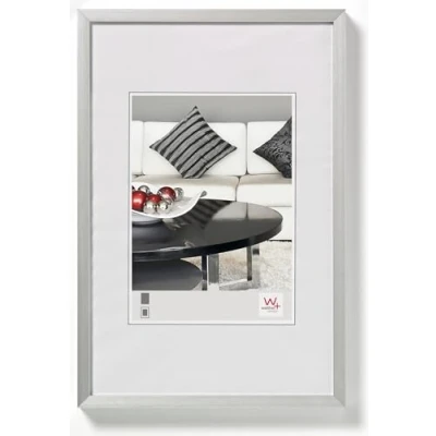 Obrázek Židle s hliníkovým rámem, design Walther, stříbrná, 40 x 60 cm
