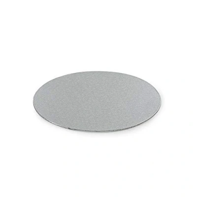 Obrázek DECORA THIN CAKE BOARD Silver Ø 22 cm H 3 MM 9&#039; Dünne Kuchenplatte, Karton, Silber, x 0.3