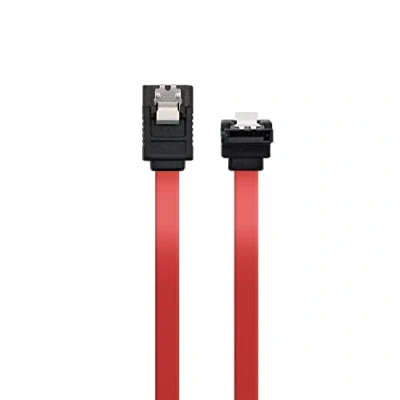 Obrázek Ewent Kabel SATA III, Geschwindigkeit 6 GBits mit Clips aus Metall, L Type Form 90 70 cm rot