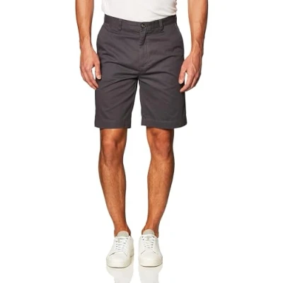 Obrázek Amazon Essentials Pánské klasické kraťasy Chino, 23 cm, tmavě šedé, 33 W