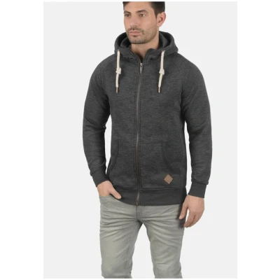 Obrázek Solid Sdvitu Mikina na zip, Muži, Velikost: Medium, Grey