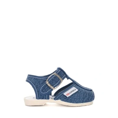 Obrázek Superga Unisex dětské sandály 1200 cotj Slingback, Modré džíny C50, 19 EU
