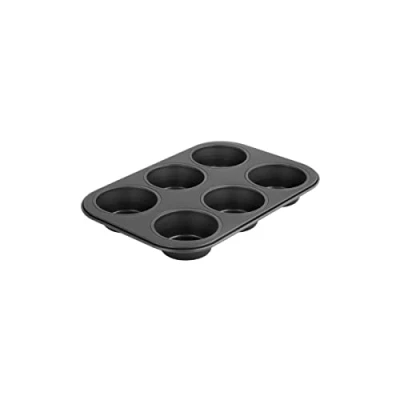 Obrázek Zenker 6534 6 dílná muffinová pánev Ø 7 cm, černá metalíza