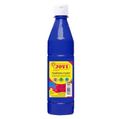 Obrázek Jovi Plakatfarbe, malfertige Tempera auf Wasserbasis, 500 ml Flasche ultrablau