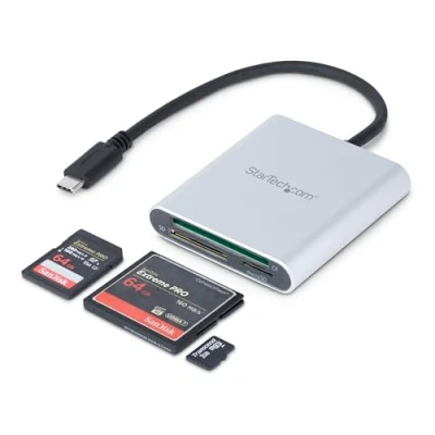 Obrázek StarTech.com USB 3.0 Kartenleser mit C SD, MicroSD, CompactFlash Speicherkartenleser Kabel