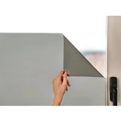 Obrázek MARAPON ® Ochranná Fólie okna v antracitové barvě [60 x 200 cm] vč. eBook s Profitipps okenní samolepicí neprůhledná se statickou přilnavostí z mléčného skla