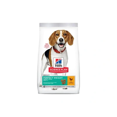 Obrázek HILLS Canine Adult Perfect Weight Medium Chicken 12kg