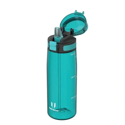 Obrázek Super Sparrow láhev na pití 750 ml vodu TouchSip bez BPA ideální sportovní tritanová s brčkem pro sport, outdoorové aktivity a kempování lehká, trvalá